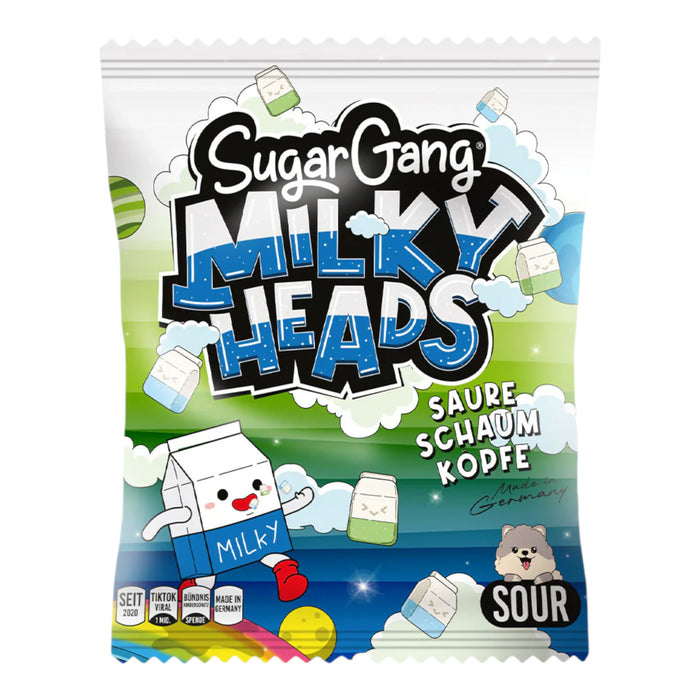 CANDY SUGARGANG 105 GR MILKY HEADS SOUR | 12 x 105g