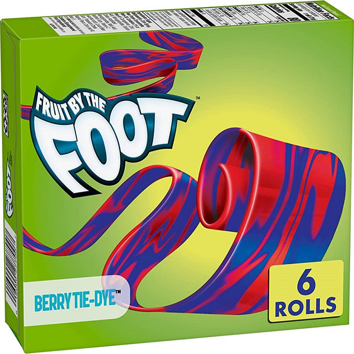 CANDY FRUIT BY THE FOOT 6 x 21 GR BERRY TIE DYE | 8 x 6 x 21g