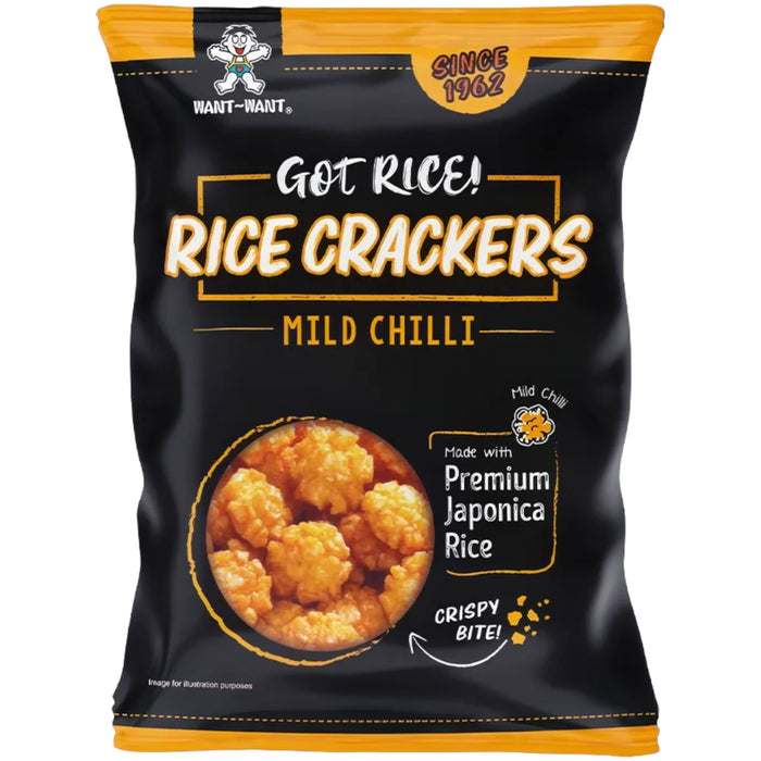 SNACK WANT WANT 100 GR GOT RICE MILD CHILLI