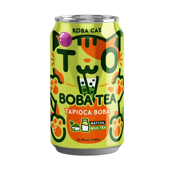 XPROD BOBA CAT 315 ML MATCHA MILK TEA