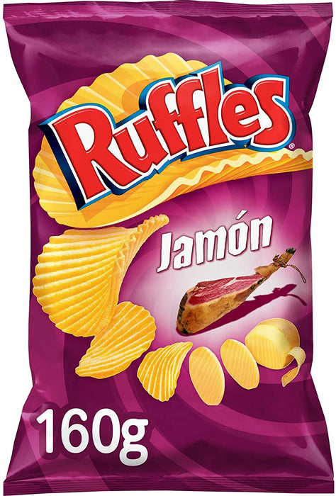 SNACK RUFFLES 160 GR JAMÓN