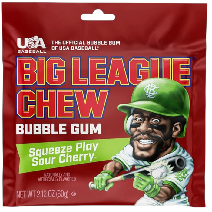 CANDY BIG LEAGUE 12 x 60 GR CHEW SOUR CHERRY