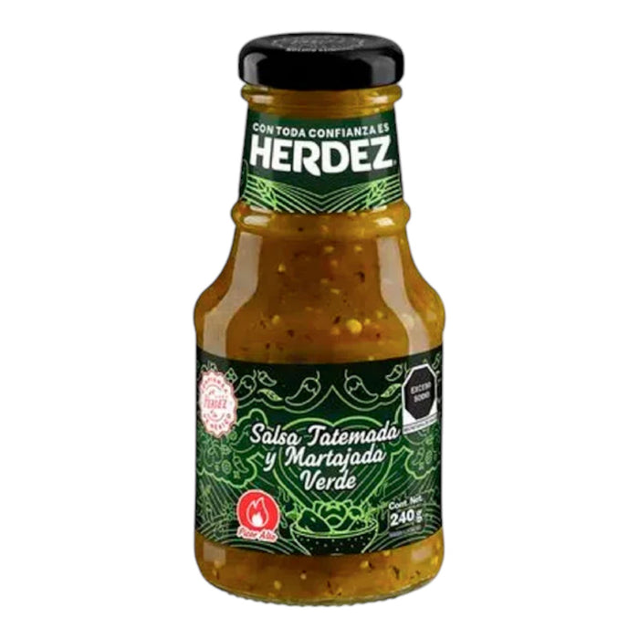 SALSA HERDEZ 240 GR SALSA VERDE ROASTED GLASS (SPICY)