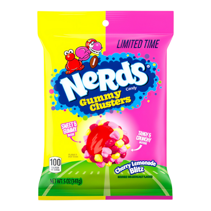 CANDY NERDS 142 GR GUMMY CLUSTERS CHERRY LEMONADE