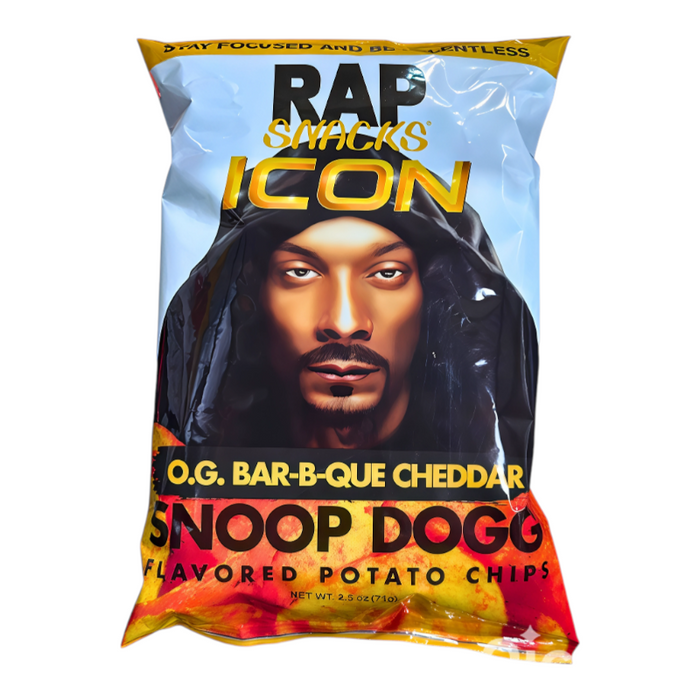 Rap Snacks Snoop Dogg BBQ Cheddar Chips 12 x 71 g