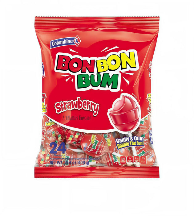 CANDY COLOMBINA 24 x 17 GR BONBONBUM STRAWBERRY