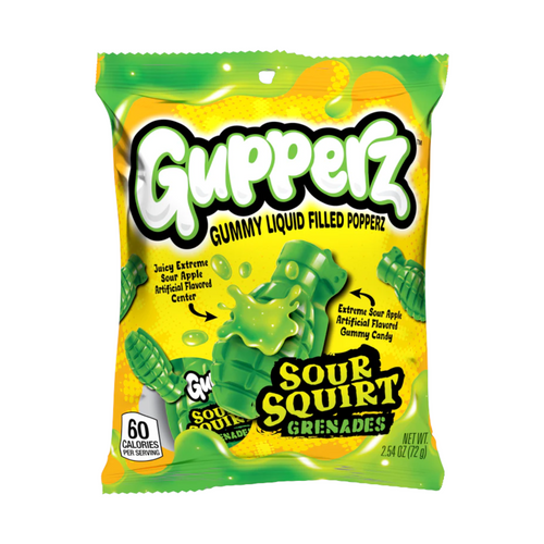 Gupperz Sour Squirt Grenades Wäschebeutel 12 x 72 g