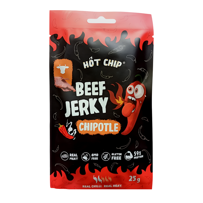 SNACK HOT CHIP 25 GR JERKY CHILLI CHIPOTLE