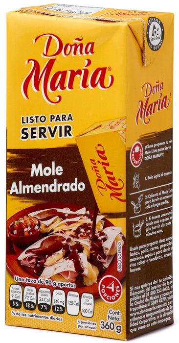 MOLEL DONA MARIA 360 GR ALMENDRADO LISTO TETRA