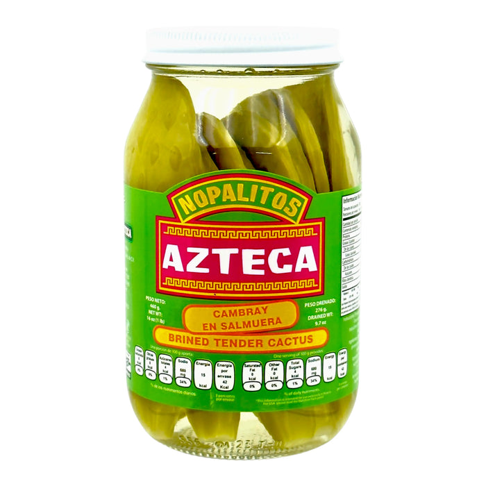 VEGET AZTECA 460 GR NOPAL ENTERO FRASCO