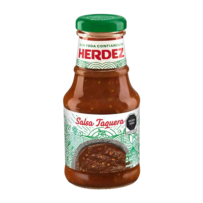 SALSA HERDEZ 240 GR SALSA TAQUERA GLASS