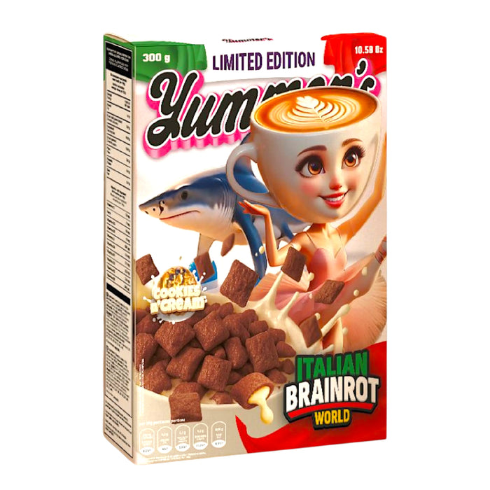 XPROD YUMMERS 300 GR BRAINROT COOKIES & CREAM CEREAL (12 UN)