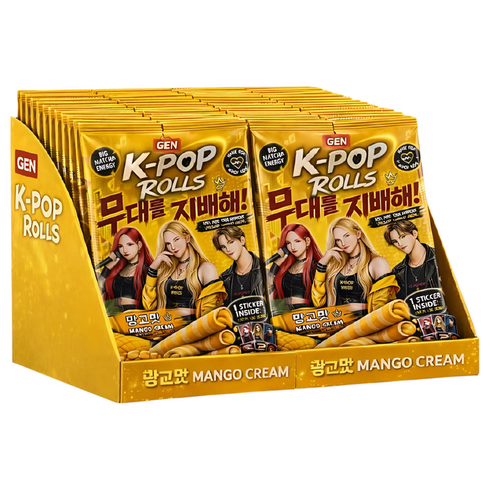 SNACK K POP ROLLS 120 GR MANGO | 16 x 120g