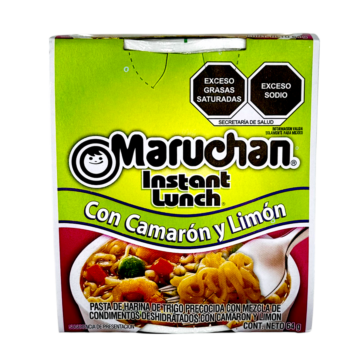 PDISH MARUCHAN 64 GR INSTANT CUP CAMARON Y LIMON (MEX EDITION)