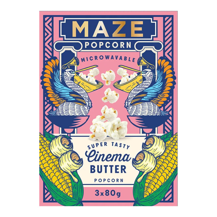 SNACK MAZE 240 GR POPCORN CINEMA BUTTER