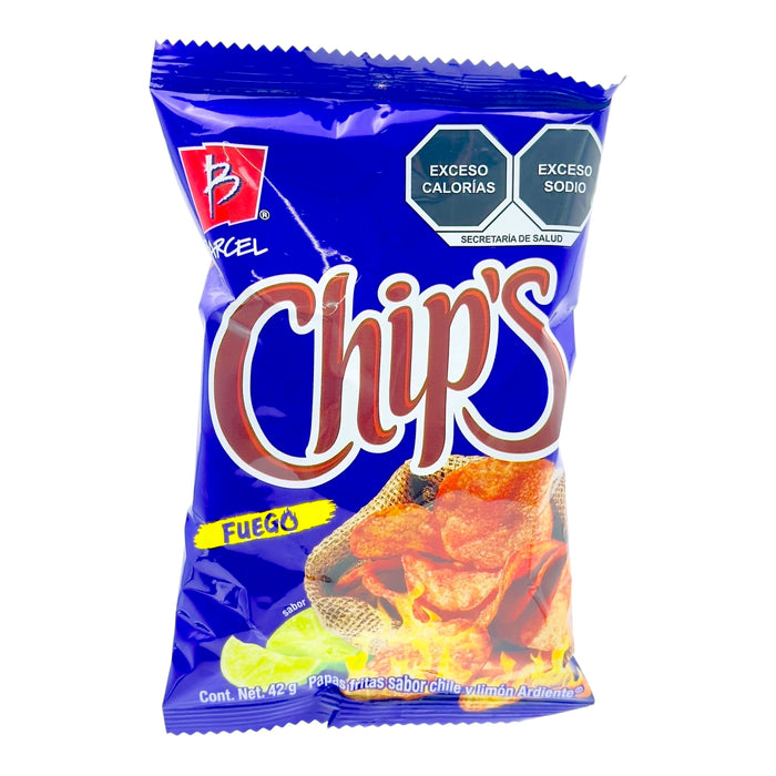 SNACK CHIPS 42 GR FUEGO | 30 x 42g