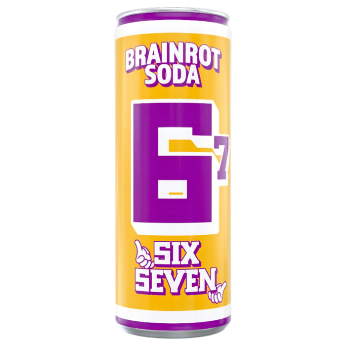 BEVER BRAINROT 250 ML SODA SIX SEVEN YELLOW | 24 x 250ml