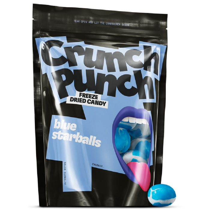 CANDY CRUNCH PUNCH 100 GR BOLAS DE ESTRELLAS AZULES