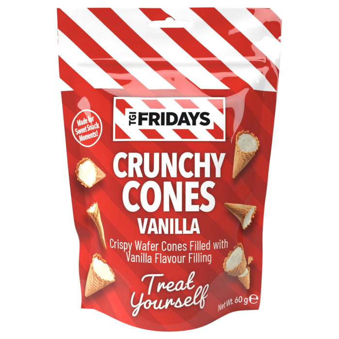 CANDY TGIF 60 GR MINI CONES WAFER WITH WHITE CHOCOLATE FILLING | 12 x 60g