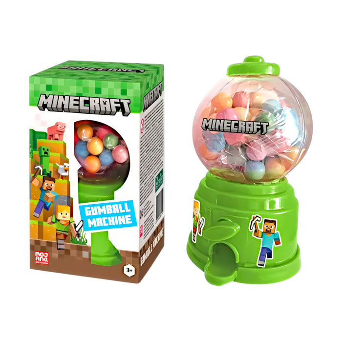 CANDY MINECRAFT 100 GR GUMBALL MACHINE