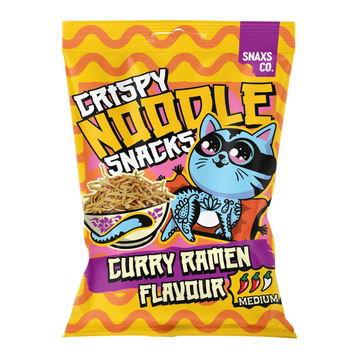 SNACK SNAXS CO 60 GR CRISPY NOODLE SNACKS CURRY RAMEN | 24 x 60g