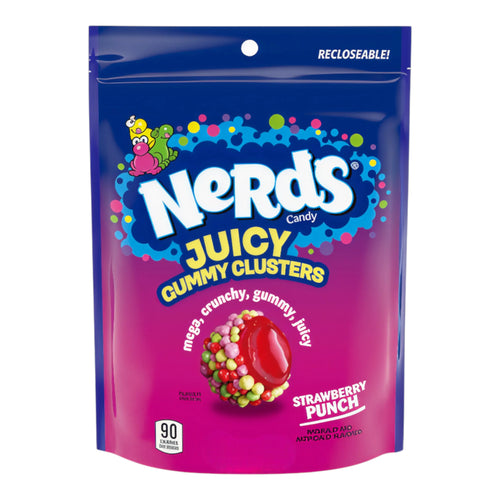 CANDY NERDS 128 GR GUMMY CLUSTERS JUICED