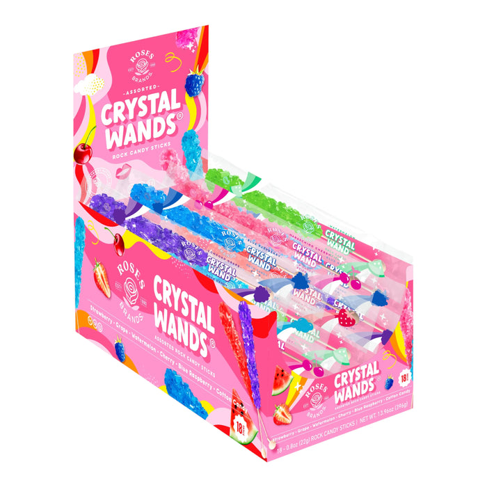 Candy Crystal Stäbe 22 g, verschiedene Geschmacksrichtungen