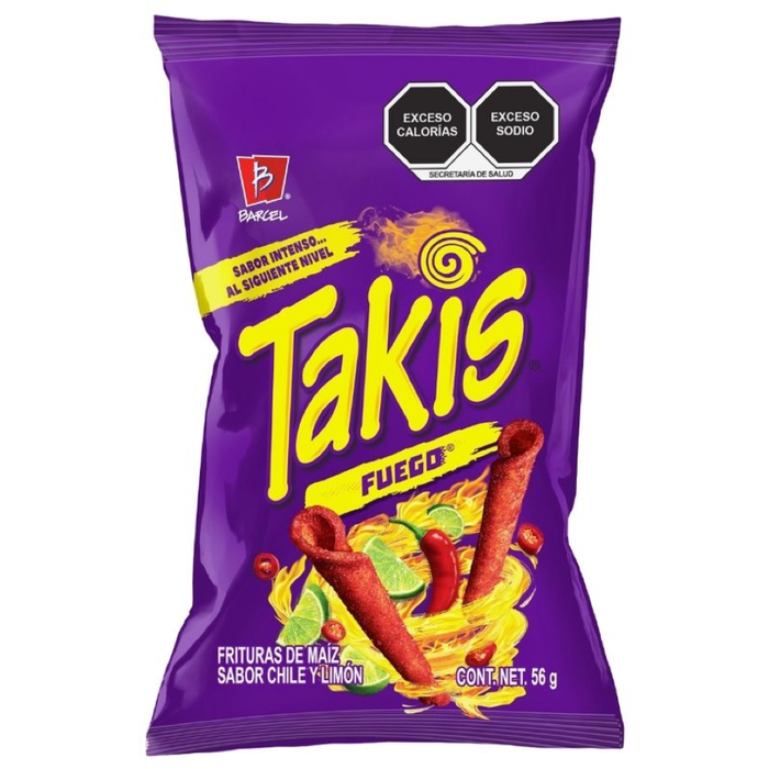 SNACK TAKIS 56 GR FUEGO (48 UN) | 48 x 56g