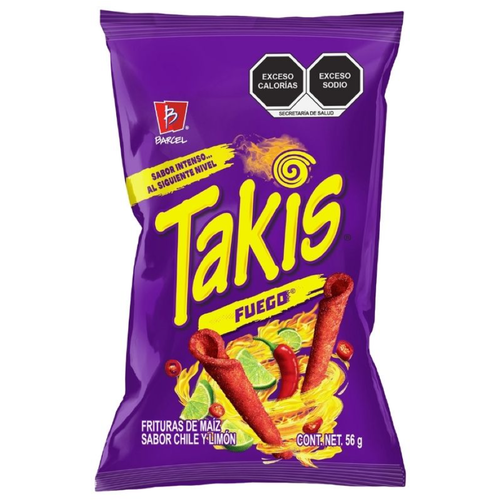 SNACK TAKIS 56 GR FUEGO (48 UN)