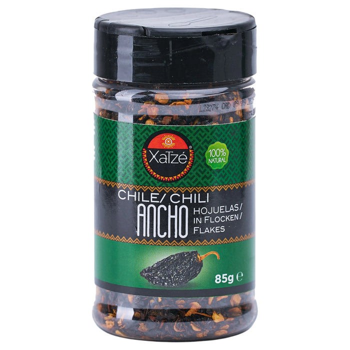 CHILE XATZE 85 GR CHILE ANCHO HOJUELAS