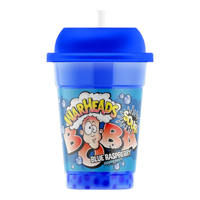 BEVER WARHEADS 400 ML BOBA SOUR BLUE RASPBERRY (12 UN)
