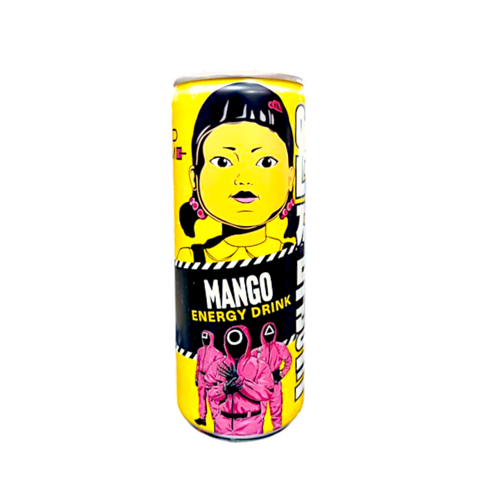 BEVER SQUID GAME 250 ML MANGO ENERGY DRINK (PFAND)