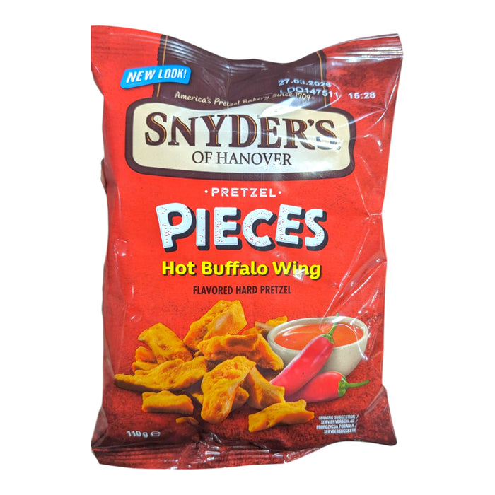 XPROD SNYDERS 110 GR PRETZEL PIECES HOT BUFFALO WINGS
