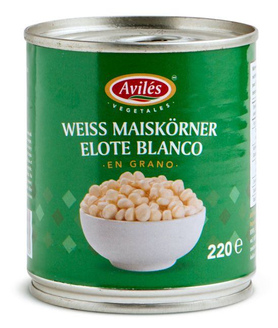VEGET AVIMEX 220 GR MAIZ BLANCO MEXICANO | 24 x 220g