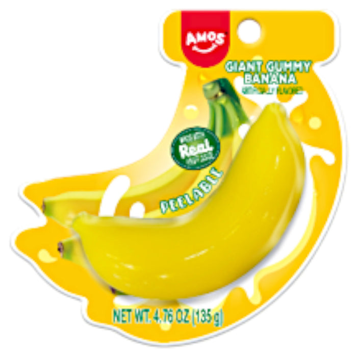 CANDY AMOS 135 GR PEELERZ GIANT BANANA | 12 x 135g