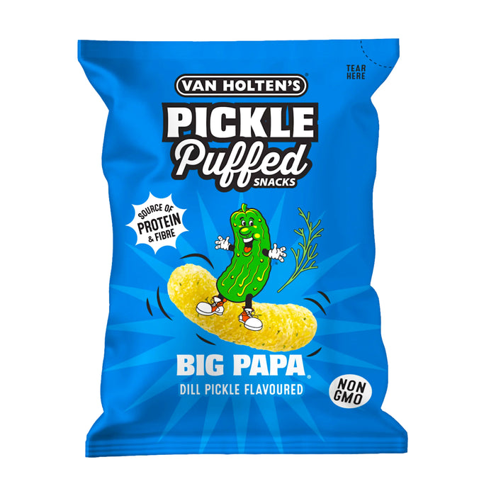SNACK VAN HOLTENS 90 GR BIG PAPA PICKLE PUFFS