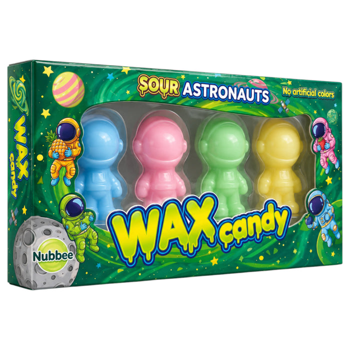 CANDY NUBBEE 12 x 4 x 6 GR ASTRONAUTS WAX CANDY SOUR