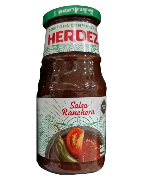 SALSA HERDEZ 453 GR SALSA RANCHERA VASO