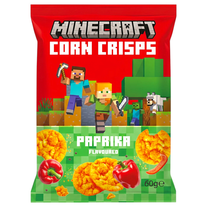 SNACK MINECRAFT 60 GR CORN CRISPS PAPRIKA | 12 x 60g