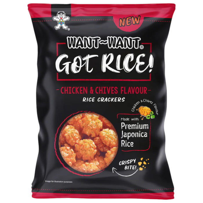 SNACK WANT WANT 100 GR GOT RICE SPRING ONION & CHICKEN