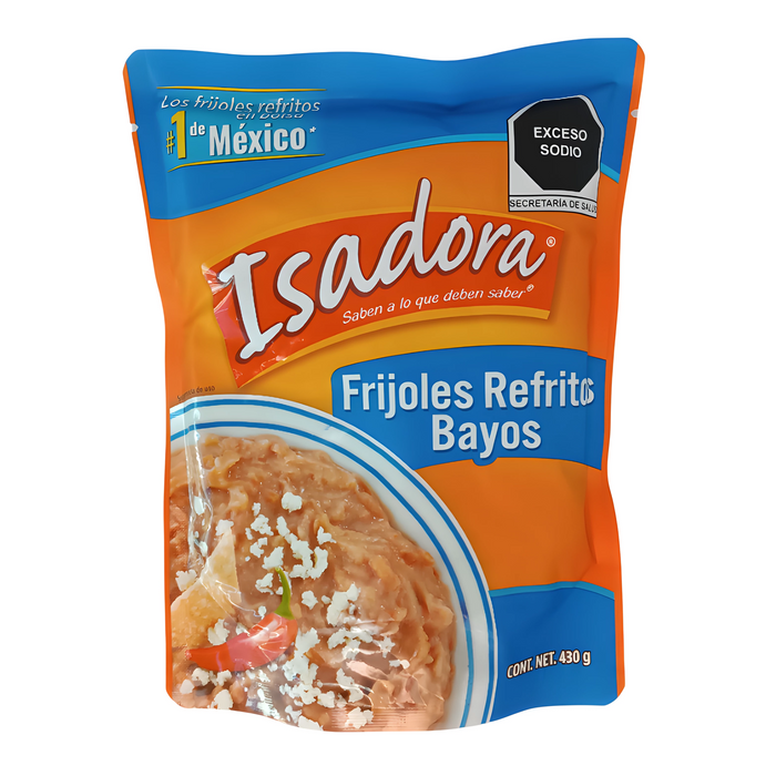 FRIJO ISADORA 430 GR FRIJOLES BAYOS REFRITOS POUCH
