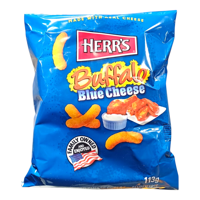 SNACK HERRS 113 GR BUFFALO BLUE CHEESE CURLS