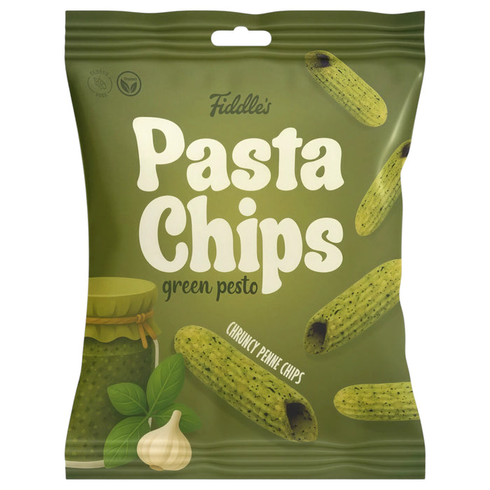 SNACK FIDDLES 80 GR PASTA CHIPS GREEN PESTO