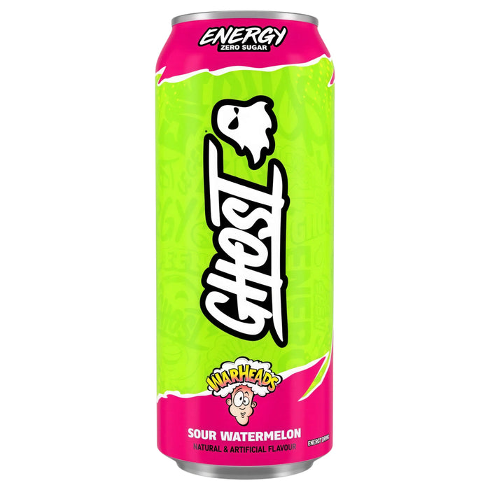 BEVER GHOST ENERGY 500 ML WARHEADS SOUR WATERMELON | 12 x 500ml