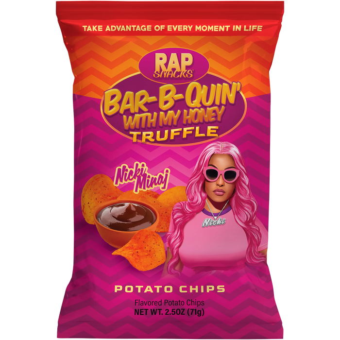 XPROD RAP SNACKS 71 GR NICKI MINAJ BARBIE-QUE HONEY TRUFFLE CHIPS (12 UN)