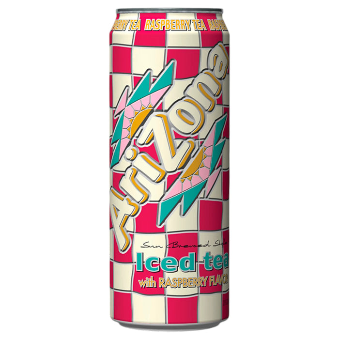 Lata de té helado de frambuesa Bever Arizona de 650 ml (edición estadounidense)